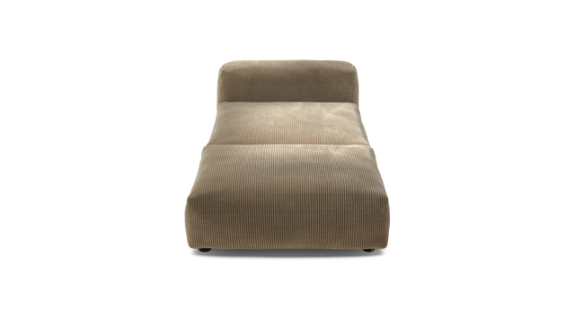 vetsak | Sofa Set 07 - Sun Lounger - Cord Velour - Sand | Modulares Sofa | 2 Sitzer | Daybed | Chaiselounge