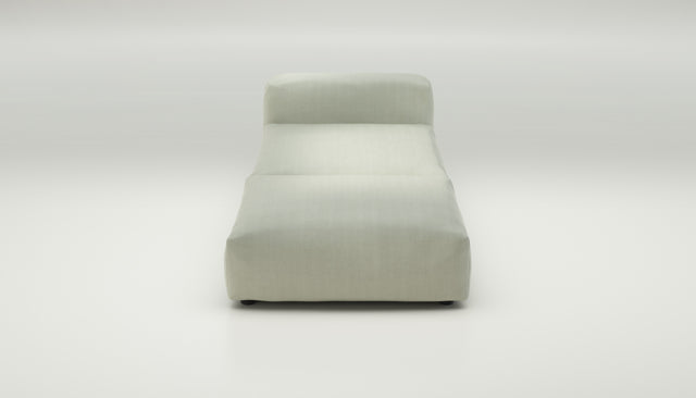 vetsak | Sofa Set 07 - Sun Lounger - herringbone - beige | Modulares Sofa | 2 Sitzer | Daybed | Chaiselounge