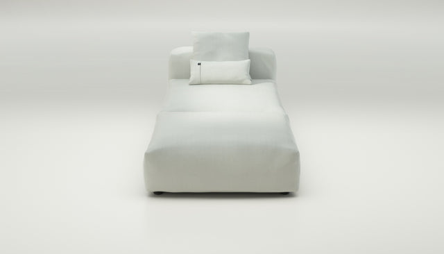 vetsak | Sofa Set 07 - Sun Lounger - herringbone - creme | Modulares Sofa | 2 Sitzer | Daybed | Chaiselounge