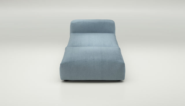 vetsak | Sofa Set 07 - Sun Lounger - herringbone - light blue | Modulares Sofa | 2 Sitzer | Daybed | Chaiselounge