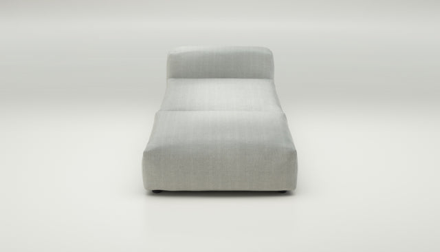 vetsak | Sofa Set 07 - Sun Lounger - herringbone - light grey | Modulares Sofa | 2 Sitzer | Daybed | Chaiselounge