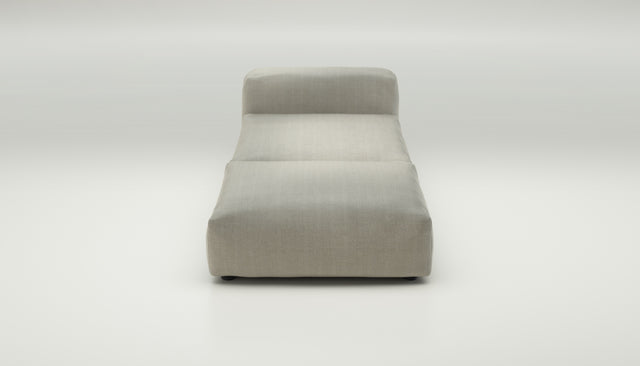 vetsak | Sofa Set 07 - Sun Lounger - herringbone - stone | Modulares Sofa | 2 Sitzer | Daybed | Chaiselounge