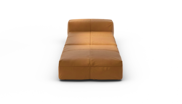vetsak | Sofa Set 07 - Sun Lounger - Leather - Brown | Modulares Sofa | 2 Sitzer | Daybed | Chaiselounge