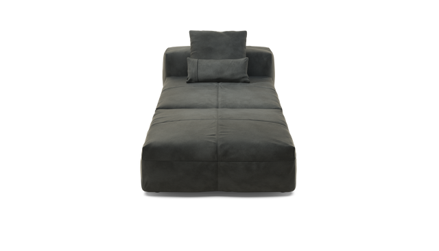 vetsak | Sofa Set 07 - Sun Lounger - Leather - Cacao | Modulares Sofa | 2 Sitzer | Daybed | Chaiselounge