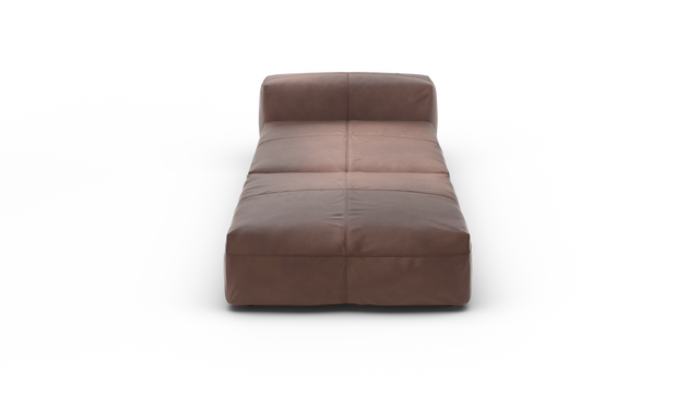 vetsak | Sofa Set 07 - Sun Lounger - Leather - Stone | Modulares Sofa | 2 Sitzer | Daybed | Chaiselounge