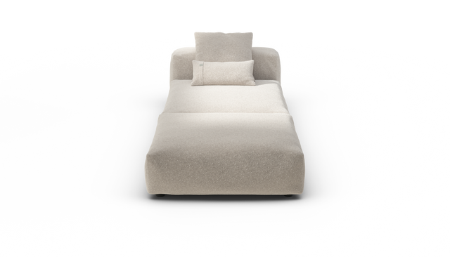 vetsak | Sofa Set 07 - Sun Lounger - Nub - Creme | Modulares Sofa | 2 Sitzer | Daybed | Chaiselounge