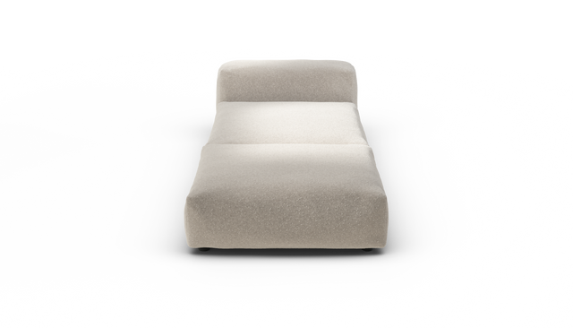 vetsak | Sofa Set 07 - Sun Lounger - Nub - Creme | Modulares Sofa | 2 Sitzer | Daybed | Chaiselounge