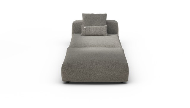 vetsak | Sofa Set 07 - Sun Lounger - Pebble - Platinum | Modulares Sofa | 2 Sitzer | Daybed | Chaiselounge