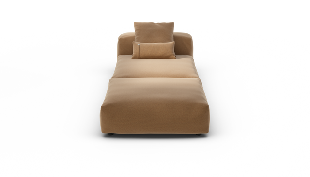 vetsak | Sofa Set 07 - Sun Lounger - Pique - Wheat | Modulares Sofa | 2 Sitzer | Daybed | Chaiselounge