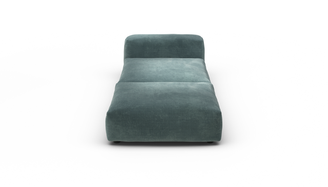 vetsak | Sofa Set 07 - Sun Lounger - Cord Velour - Mint | Modulares Sofa | 2 Sitzer | Daybed | Chaiselounge