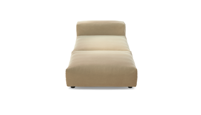 vetsak | Sofa Set 07 - Sun Lounger - Suave - Creme | Modulares Sofa | 2 Sitzer | Daybed | Chaiselounge