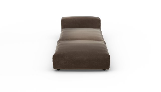vetsak | Sofa Set 07 - Sun Lounger - Suave - Espresso | Modulares Sofa | 2 Sitzer | Daybed | Chaiselounge