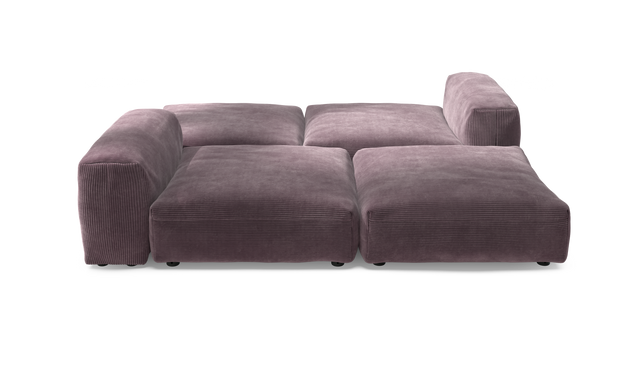 vetsak | Sofa Set 08 - Daybed - Cord Velour - Blossom | Modulares Sofa | 6 Sitzer | Outdoor Island | Double lounger