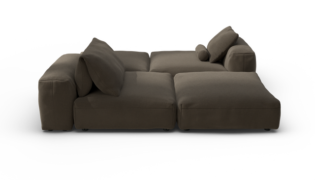 vetsak | Sofa Set 08 - Daybed - Breeze - Brown | Modulares Sofa | 6 Sitzer | Outdoor Island | Double lounger