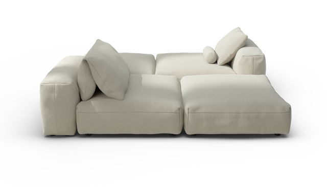 vetsak | Sofa Set 08 - Daybed - Breeze - Ecru | Modulares Sofa | 6 Sitzer | Outdoor Island | Double lounger