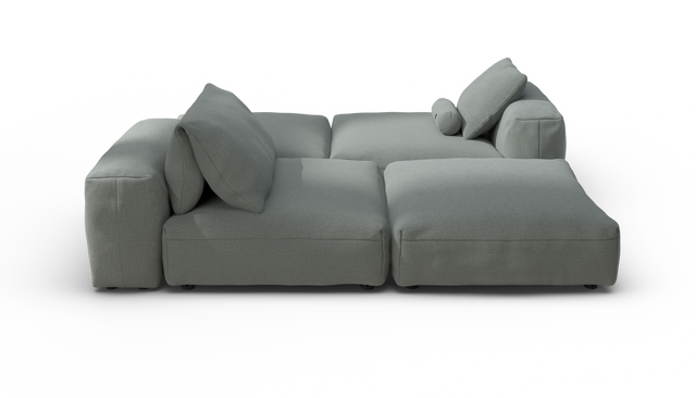 vetsak | Sofa Set 08 - Daybed - Breeze - Sage | Modulares Sofa | 6 Sitzer | Outdoor Island | Double lounger