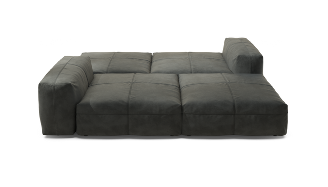 vetsak | Sofa Set 08 - Daybed - Leather - Cacao | Modulares Sofa | 6 Sitzer | Outdoor Island | Double lounger