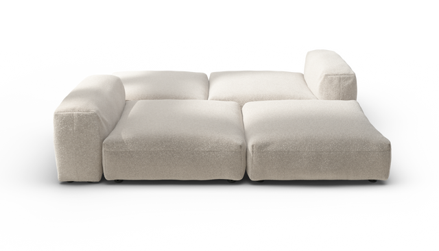 vetsak | Sofa Set 08 - Daybed - Nub - Creme | Modulares Sofa | 6 Sitzer | Outdoor Island | Double lounger