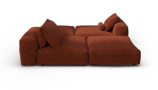 vetsak | Sofa Set 08 - Daybed - Nub - Sienna | Modulares Sofa | 6 Sitzer | Outdoor Island | Double lounger