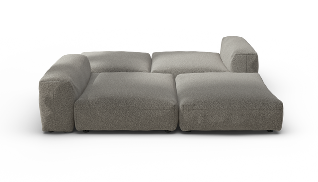 vetsak | Sofa Set 08 - Daybed - Pebble - Platinum | Modulares Sofa | 6 Sitzer | Outdoor Island | Double lounger