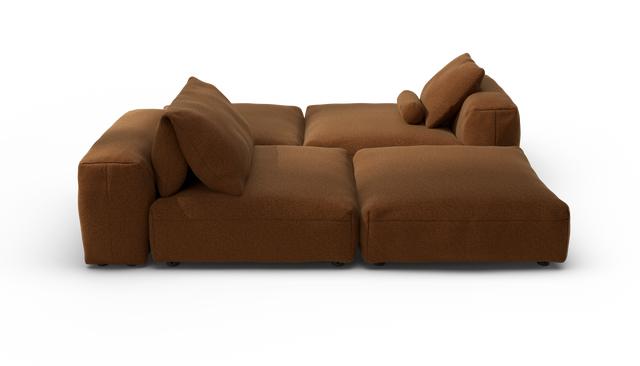vetsak | Sofa Set 08 - Daybed - Pebble - Sundried | Modulares Sofa | 6 Sitzer | Outdoor Island | Double lounger