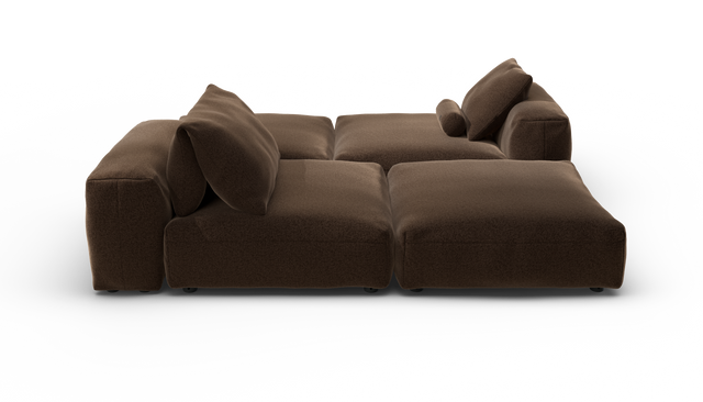 vetsak | Sofa Set 08 - Daybed - Pebble - Umber | Modulares Sofa | 6 Sitzer | Outdoor Island | Double lounger
