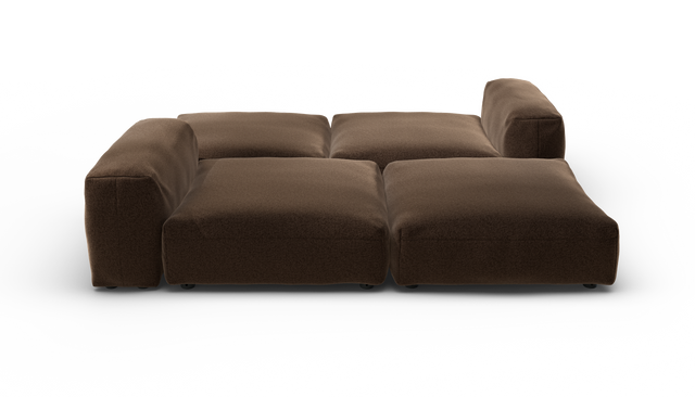 vetsak | Sofa Set 08 - Daybed - Pebble - Umber | Modulares Sofa | 6 Sitzer | Outdoor Island | Double lounger