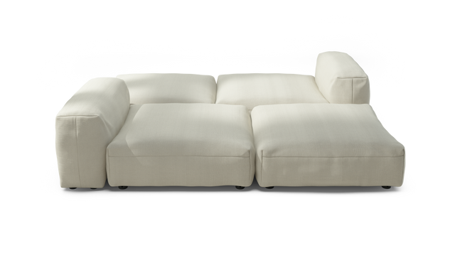 vetsak | Sofa Set 08 - Daybed - Pique - Creme | Modulares Sofa | 6 Sitzer | Outdoor Island | Double lounger