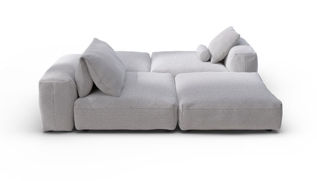 vetsak | Sofa Set 08 - Daybed - Ridge - Dune | Modulares Sofa | 6 Sitzer | Outdoor Island | Double lounger