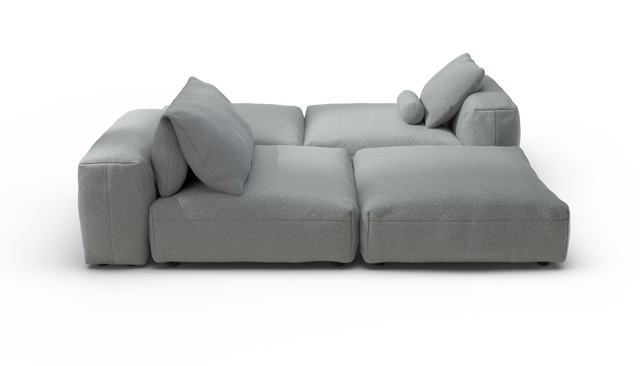 vetsak | Sofa Set 08 - Daybed - Ridge - Limestone | Modulares Sofa | 6 Sitzer | Outdoor Island | Double lounger