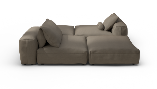 vetsak | Sofa Set 08 - Daybed - Terrain - Driftwood | Modulares Sofa | 6 Sitzer | Outdoor Island | Double lounger