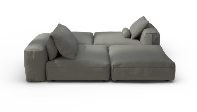 vetsak | Sofa Set 08 - Daybed - Terrain - Flint | Modulares Sofa | 6 Sitzer | Outdoor Island | Double lounger