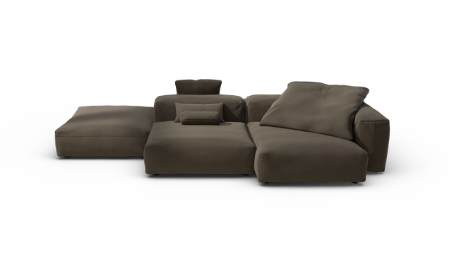 vetsak | Sofa Set 09 - The Island - Breeze - Brown | Modulares Sofa | 7 Sitzer | Sofa Island