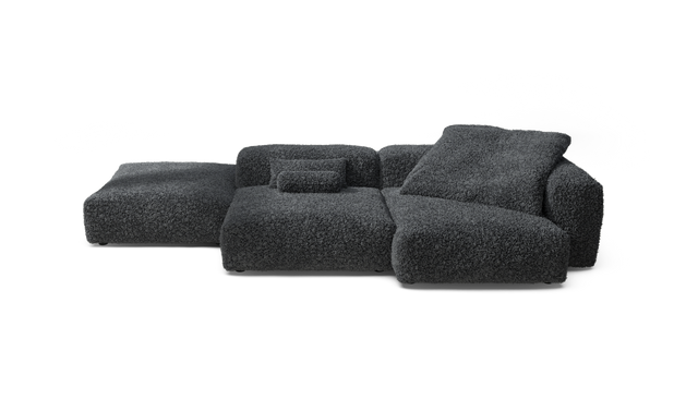 vetsak | Sofa Set 09 - The Island - Doodle - Dark Grey | Modulares Sofa | 7 Sitzer | Sofa Island