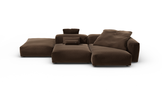 vetsak | Sofa Set 09 - The Island - Pebble - Umber | Modulares Sofa | 7 Sitzer | Sofa Island