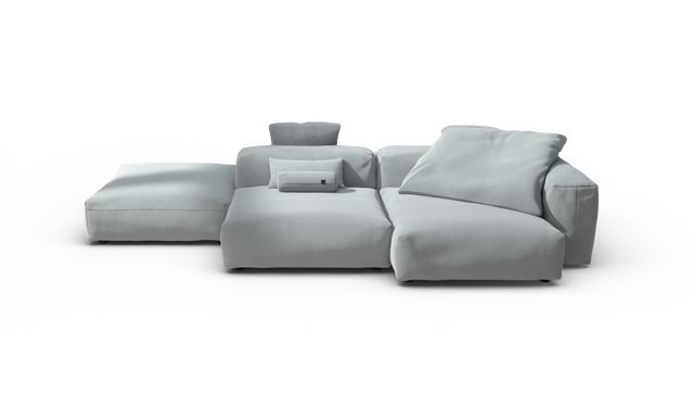 vetsak | Sofa Set 09 - The Island - Pique - Turquoise | Modulares Sofa | 7 Sitzer | Sofa Island