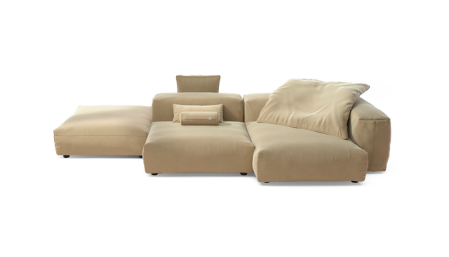 vetsak | Sofa Set 09 - The Island - Suave - Creme | Modulares Sofa | 7 Sitzer | Sofa Island