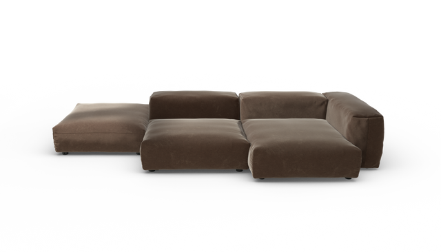 vetsak | Sofa Set 09 - The Island - Suave - Espresso | Modulares Sofa | 7 Sitzer | Sofa Island
