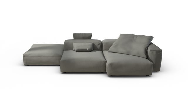 vetsak | Sofa Set 09 - The Island - Terrain - Flint | Modulares Sofa | 7 Sitzer | Sofa Island