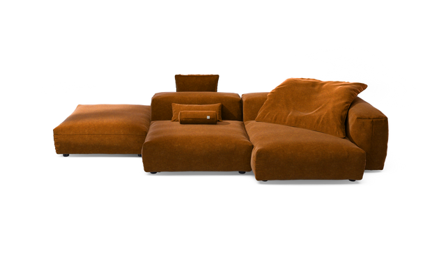 vetsak | Sofa Set 09 - The Island - Suave - Honey | Modulares Sofa | 7 Sitzer | Sofa Island