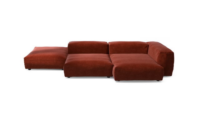 vetsak | Sofa Set 09 - The Island - Suave - Saffron | Modulares Sofa | 7 Sitzer | Sofa Island