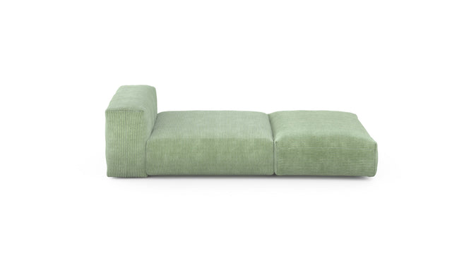 Preset lounger - cord velours - duck egg - 220cm x 105cm