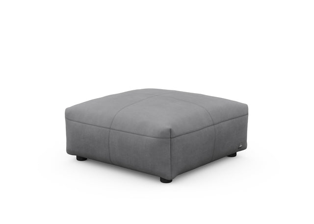 sofa seat - leather - dark grey - 84cm x 84cm