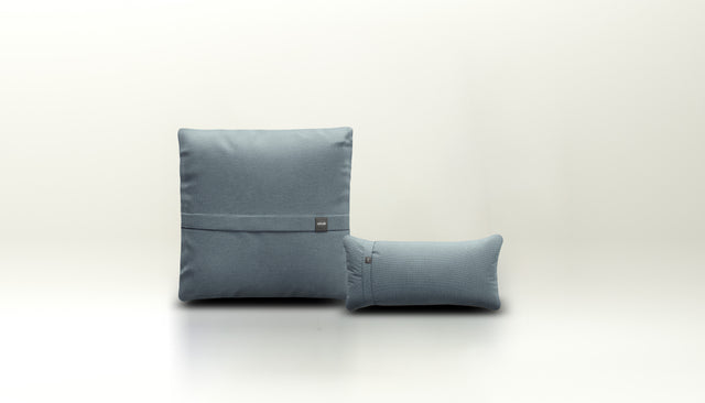 pillow set 1 - herringbone - light blue