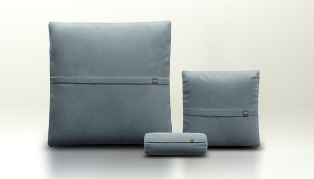 pillow set 2 - herringbone - light blue