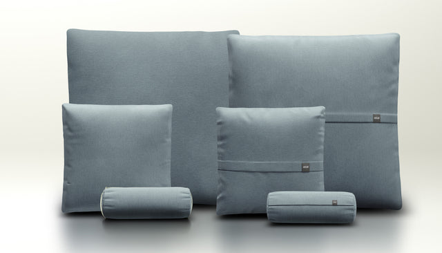 pillow set 3 - herringbone - light blue