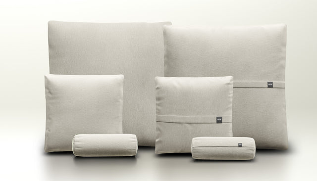 pillow set 3 - herringbone - light grey