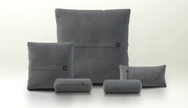 pillow set 4 - loop loop - anthracite