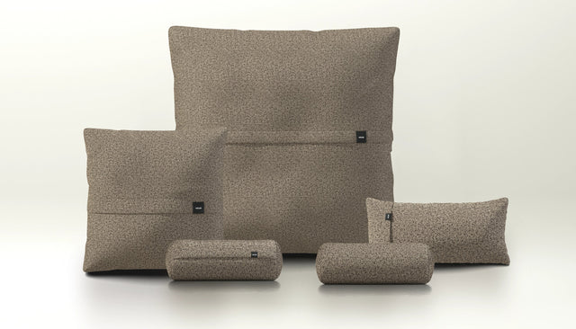 pillow set 4 - loop loop - taupe