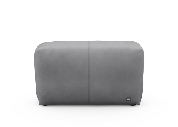 sofa side - leather - dark grey - 105cm x 31cm